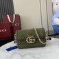 GG Marmont Small Green Shoulder Bag