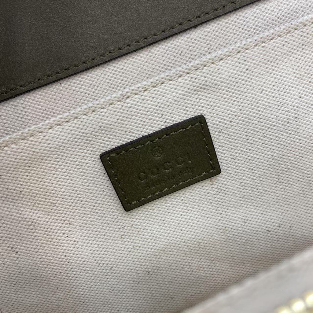 GG Marmont Small Green Shoulder Bag