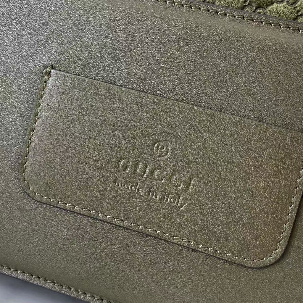 GG Marmont Small Green Shoulder Bag