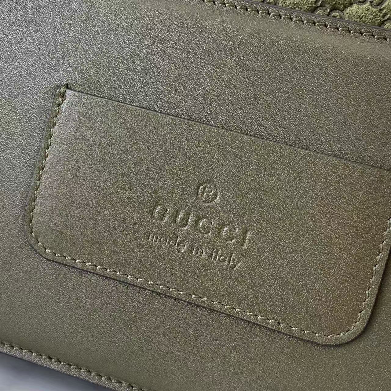GG Marmont Small Green Shoulder Bag