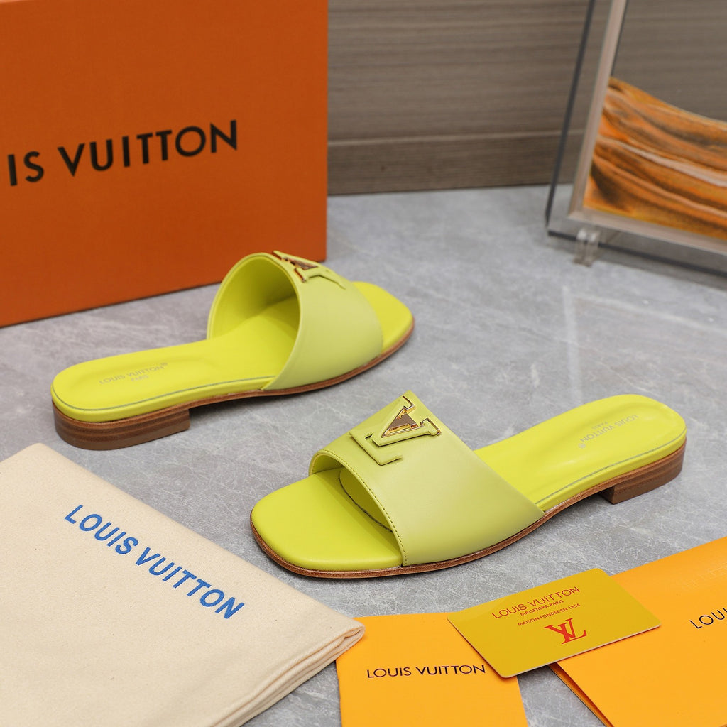 Leather Slide Slippers