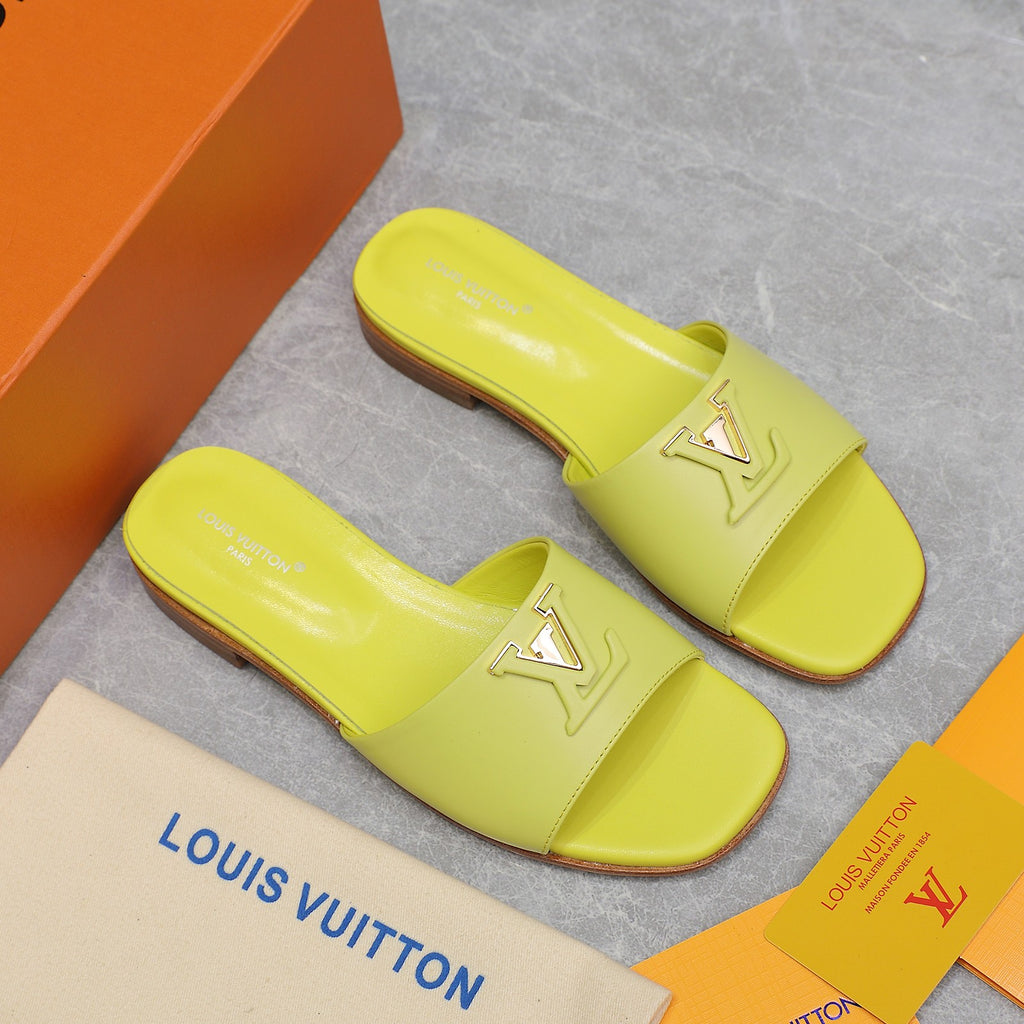 Leather Slide Slippers