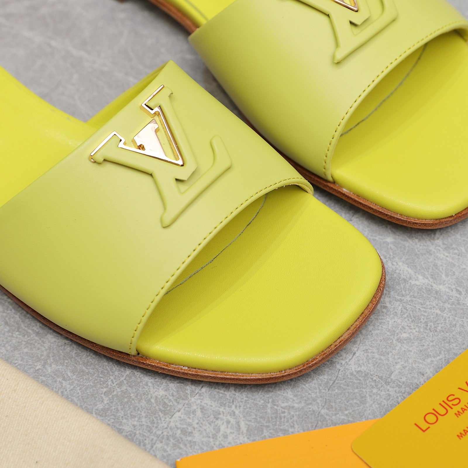 Leather Slide Slippers