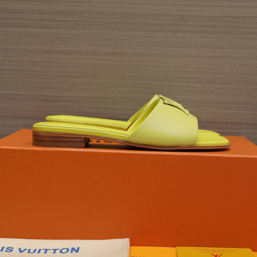 Leather Slide Slippers