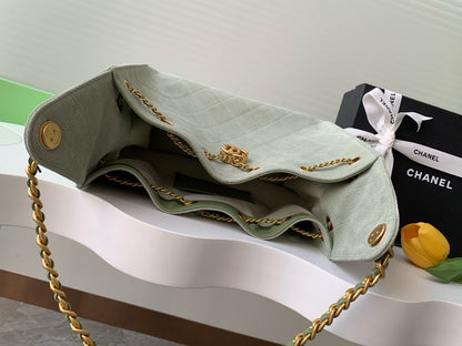 25 Medium Suede Bucket Bag