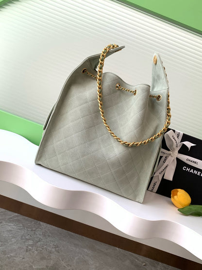 25 Large Suede Bucket Bag