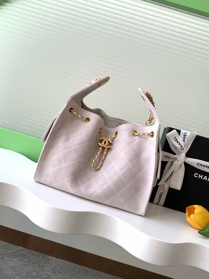 25 Medium Suede Bucket Bag