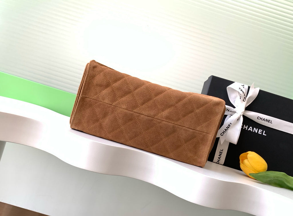 25 Medium Suede Bucket Bag