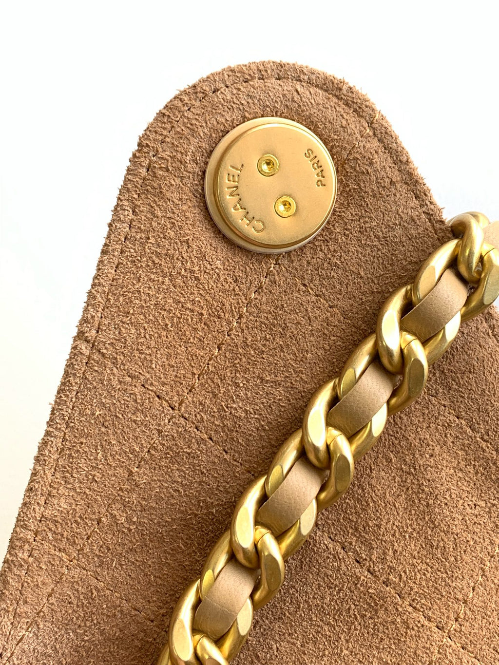 25 Medium Suede Bucket Bag