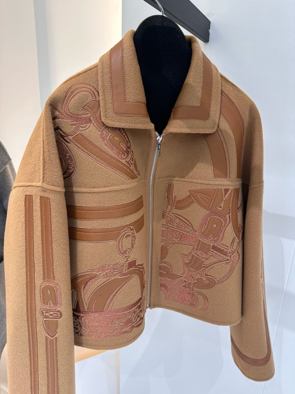 Graphic Wool Short Jacket