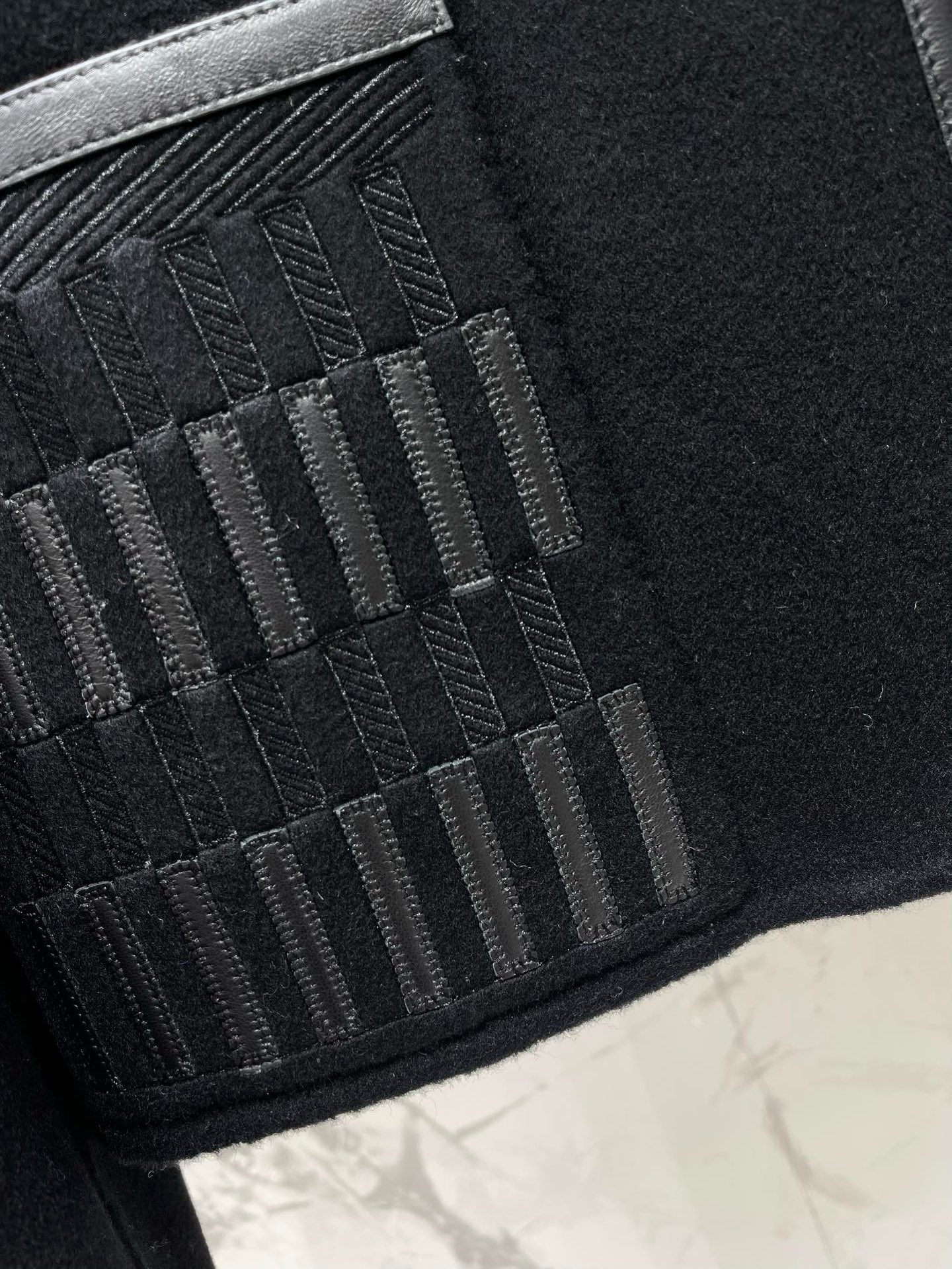 Embroidered Wool Short Jacket