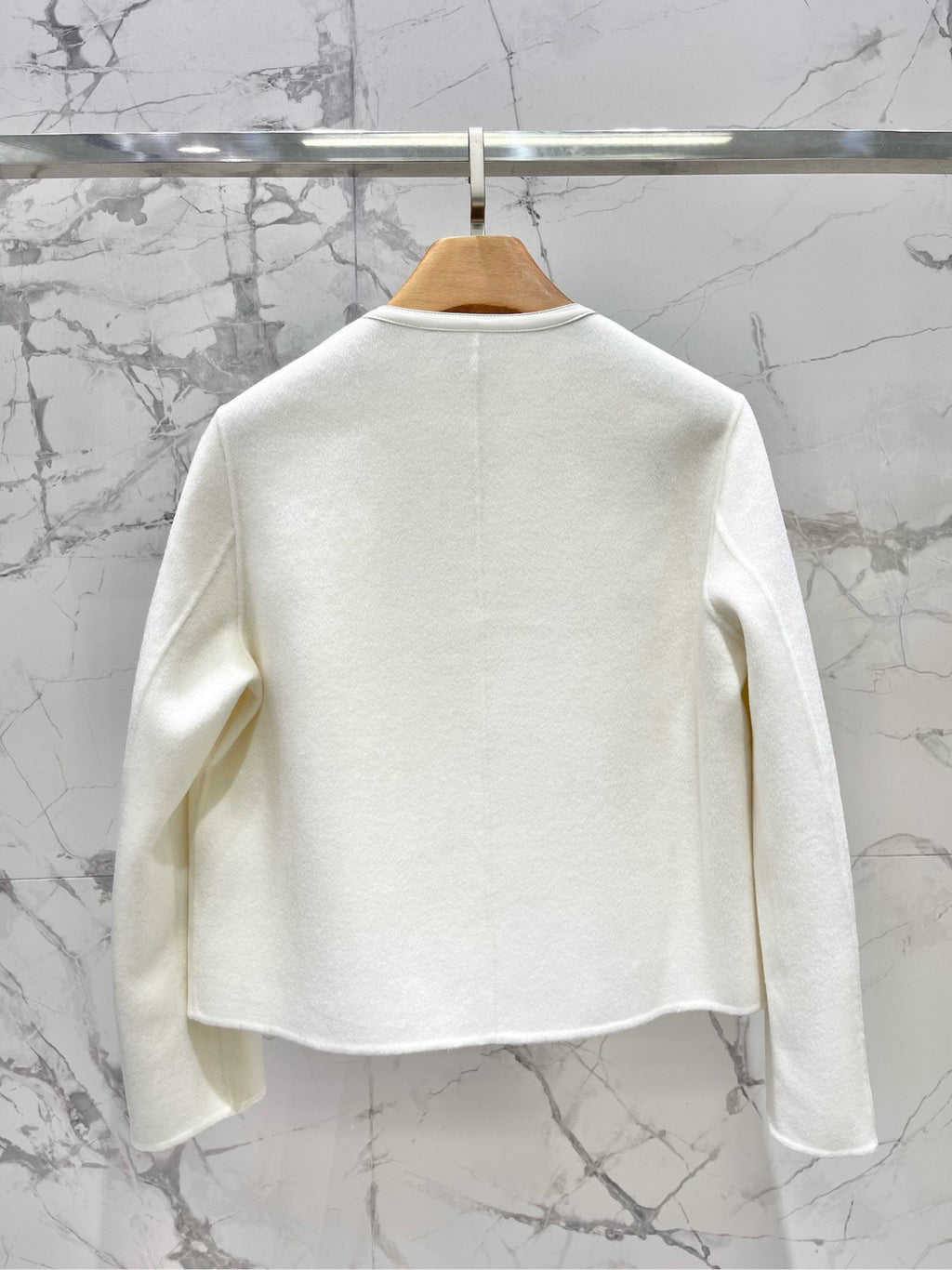 Embroidered Wool Short Jacket