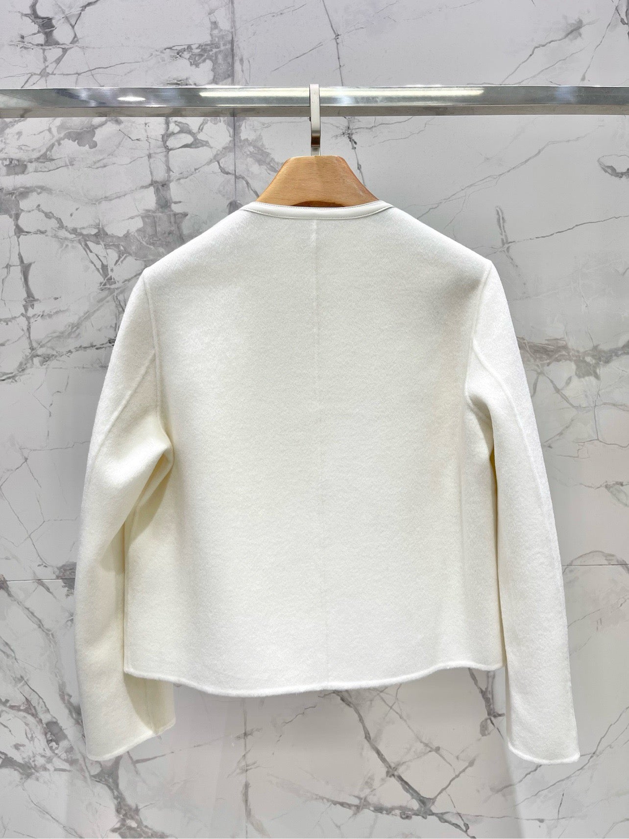 Embroidered Wool Short Jacket