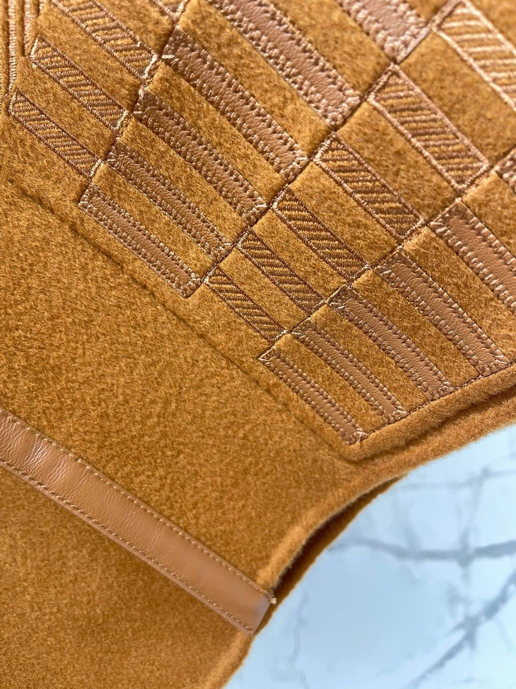 Embroidered Wool Short Jacket