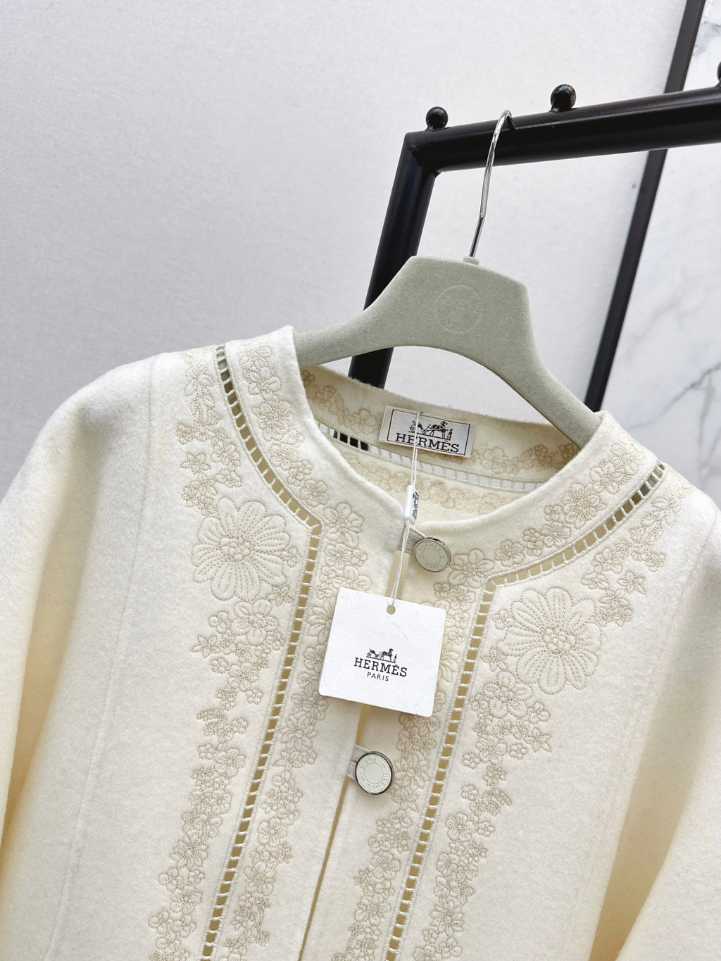 Embroidered Knit Jacket