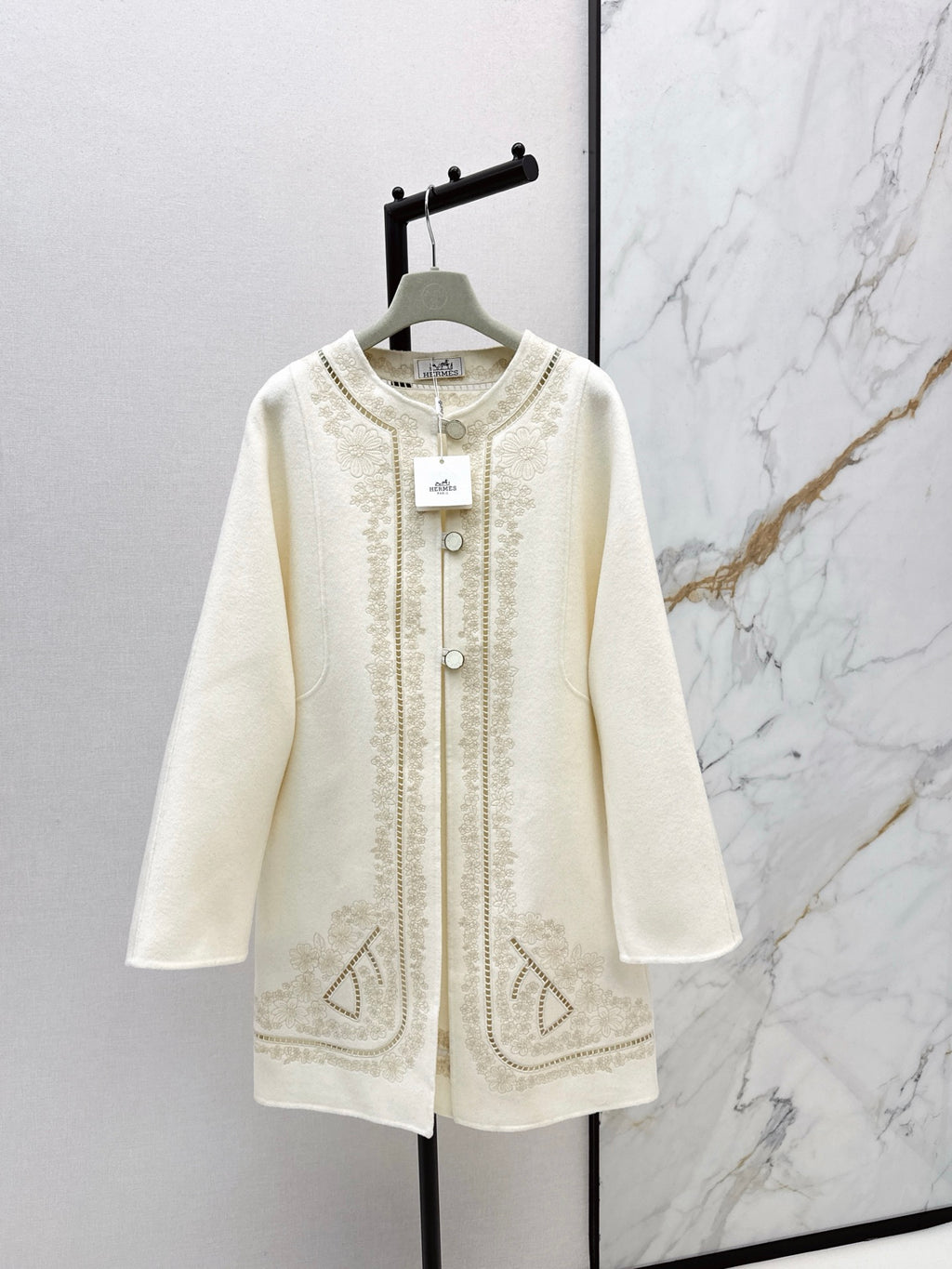 Embroidered Knit Jacket