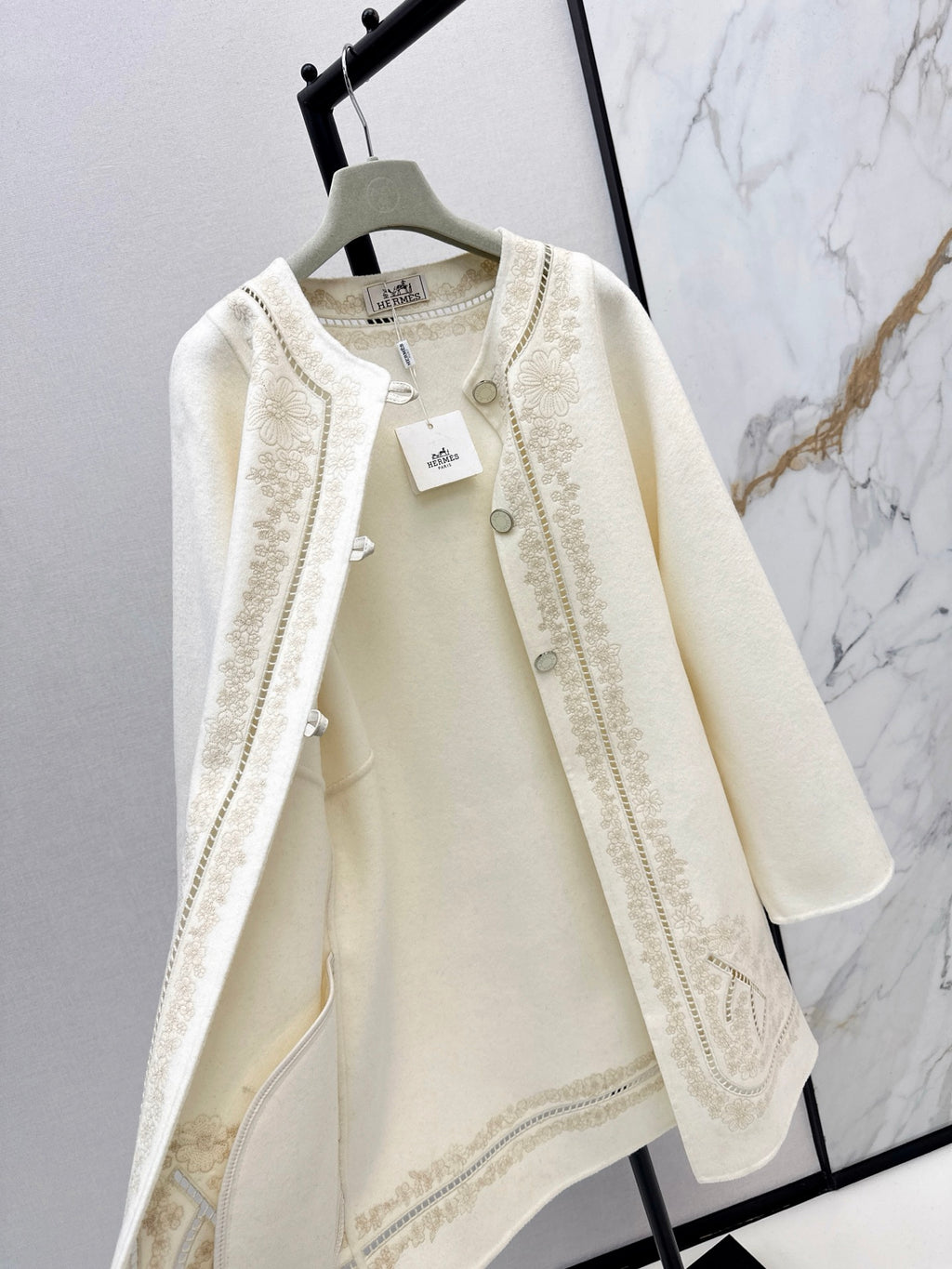 Embroidered Knit Jacket