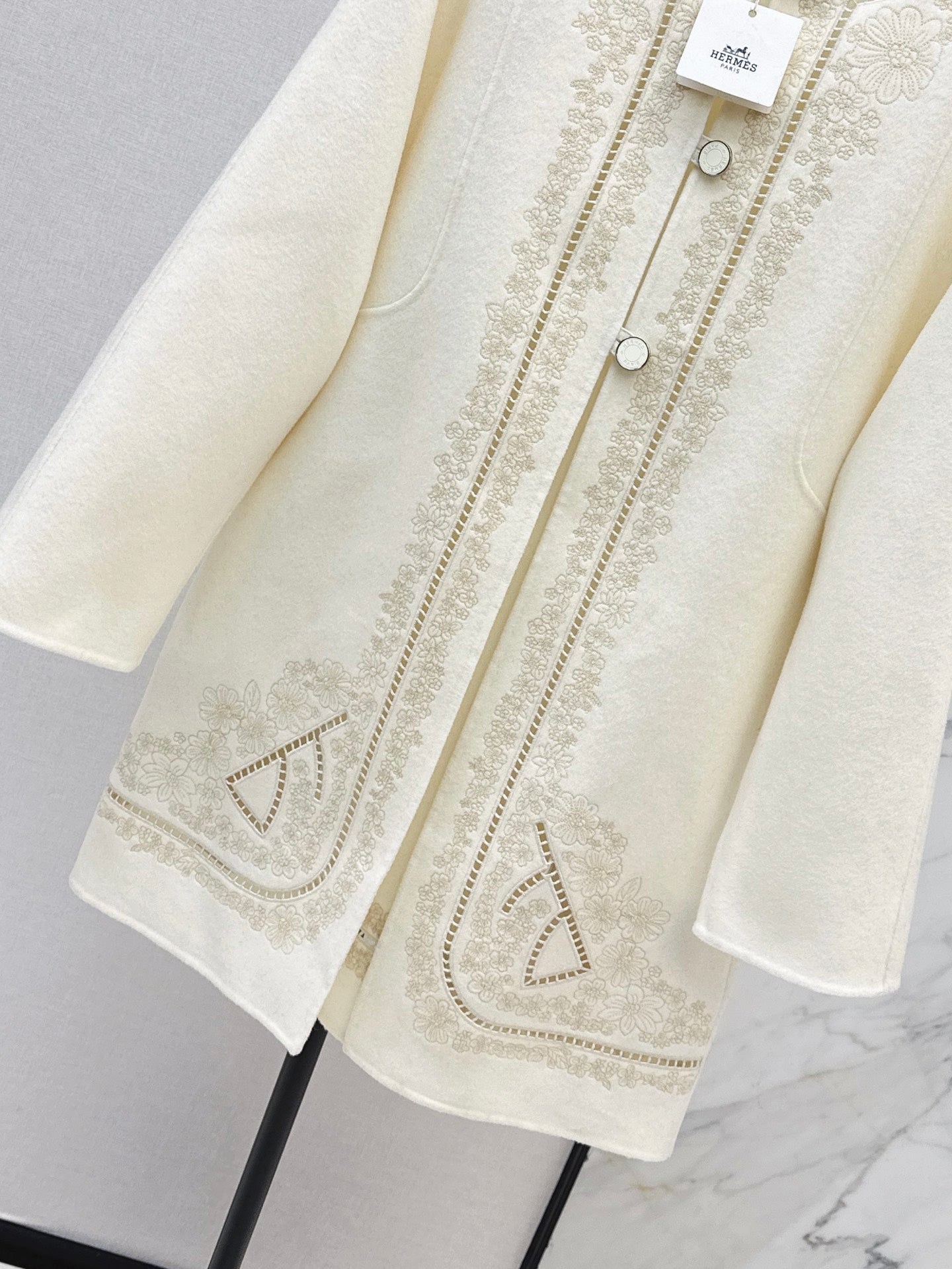 Embroidered Knit Jacket