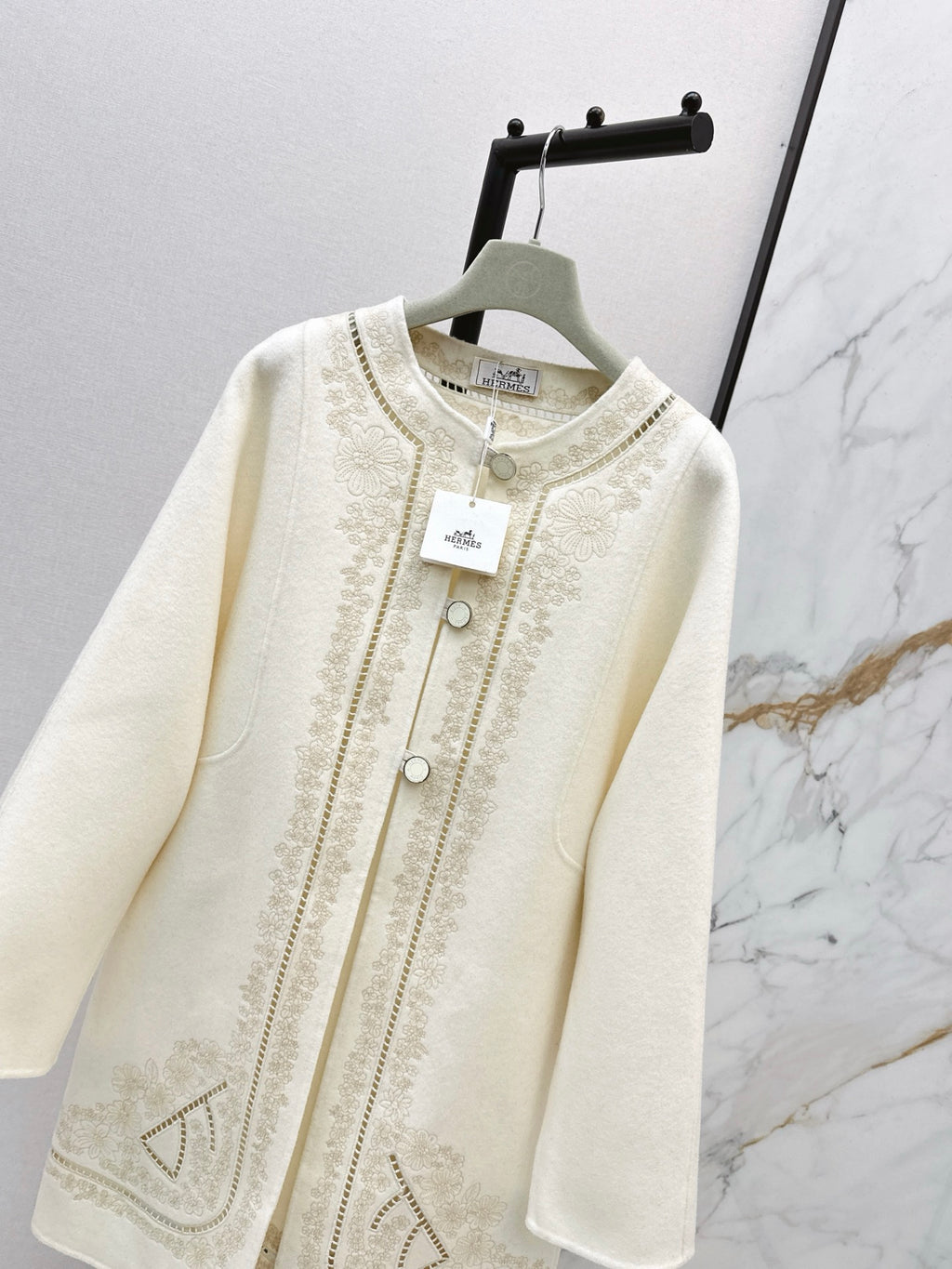 Embroidered Knit Jacket