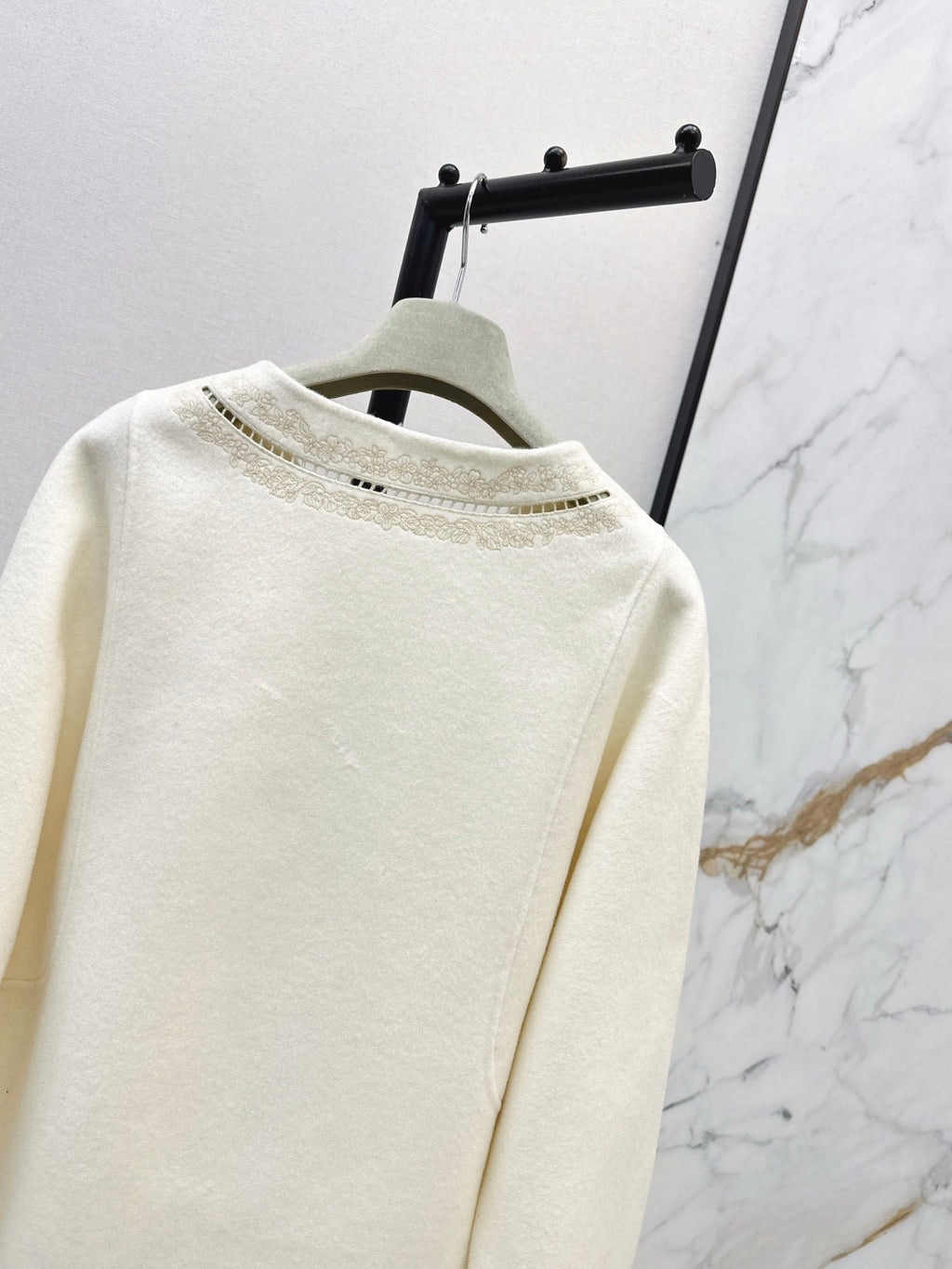 Embroidered Knit Jacket