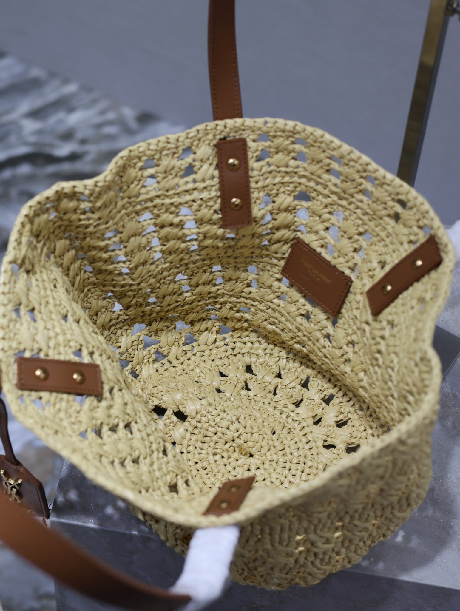 Raffia Medium Tote Bag