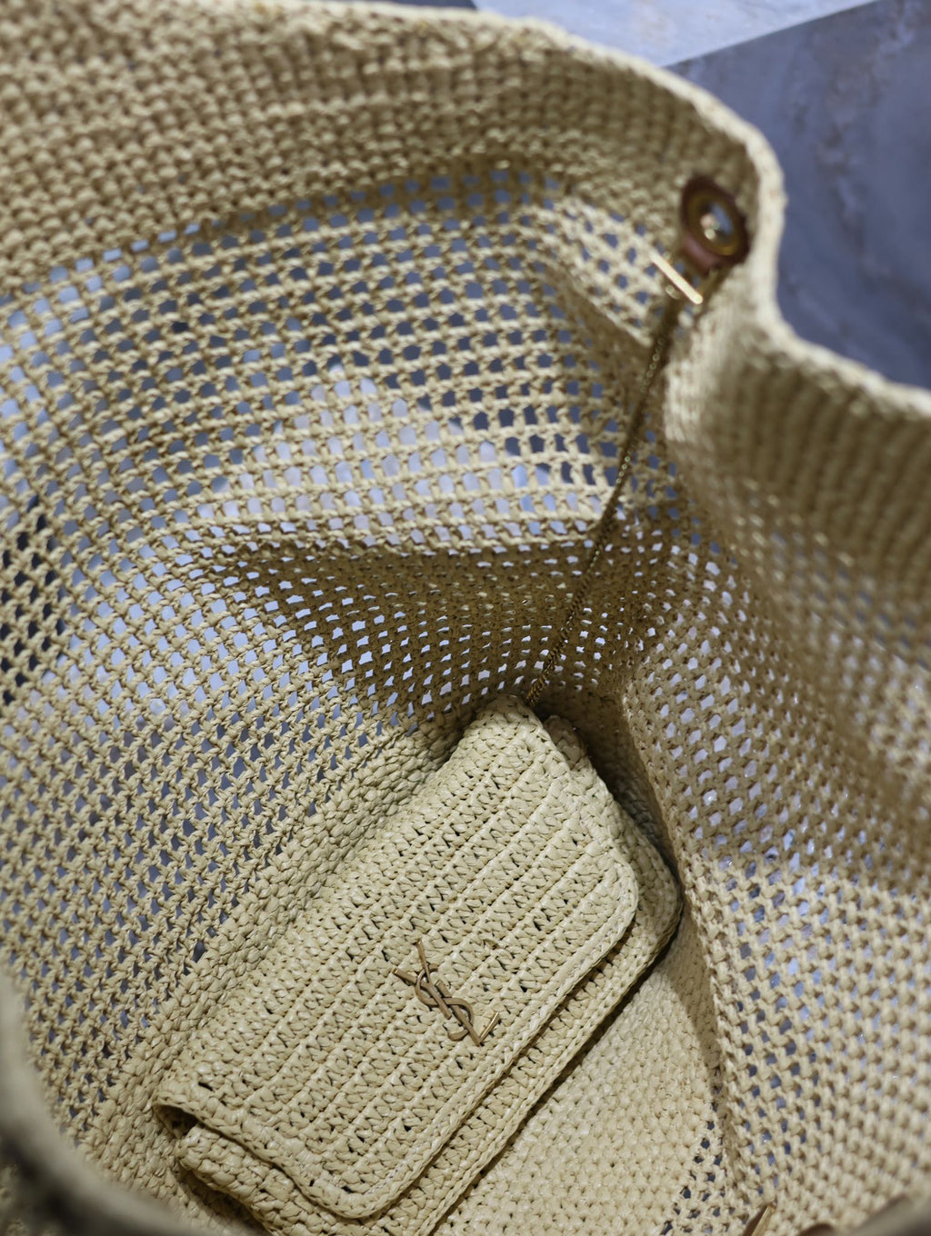 Icare Raffia Large Tote Bag