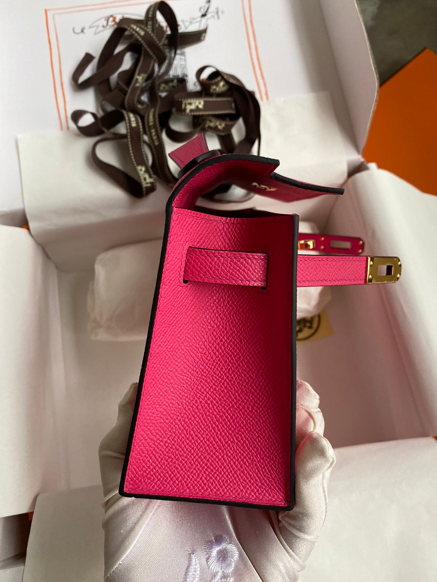 Mini Kelly 22cm Epsom Leather Handbag