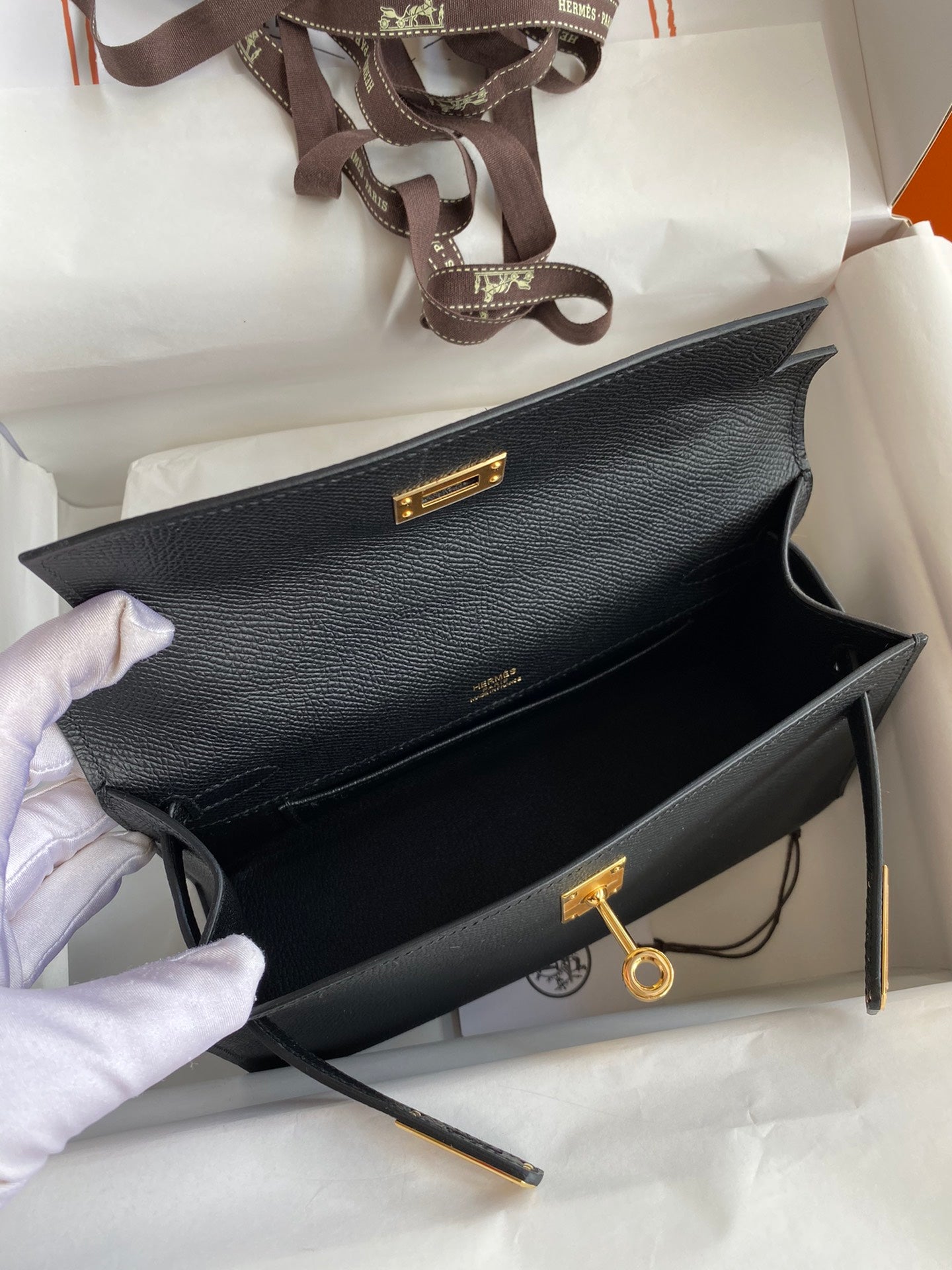 Mini Kelly 22cm Epsom Leather Handbag