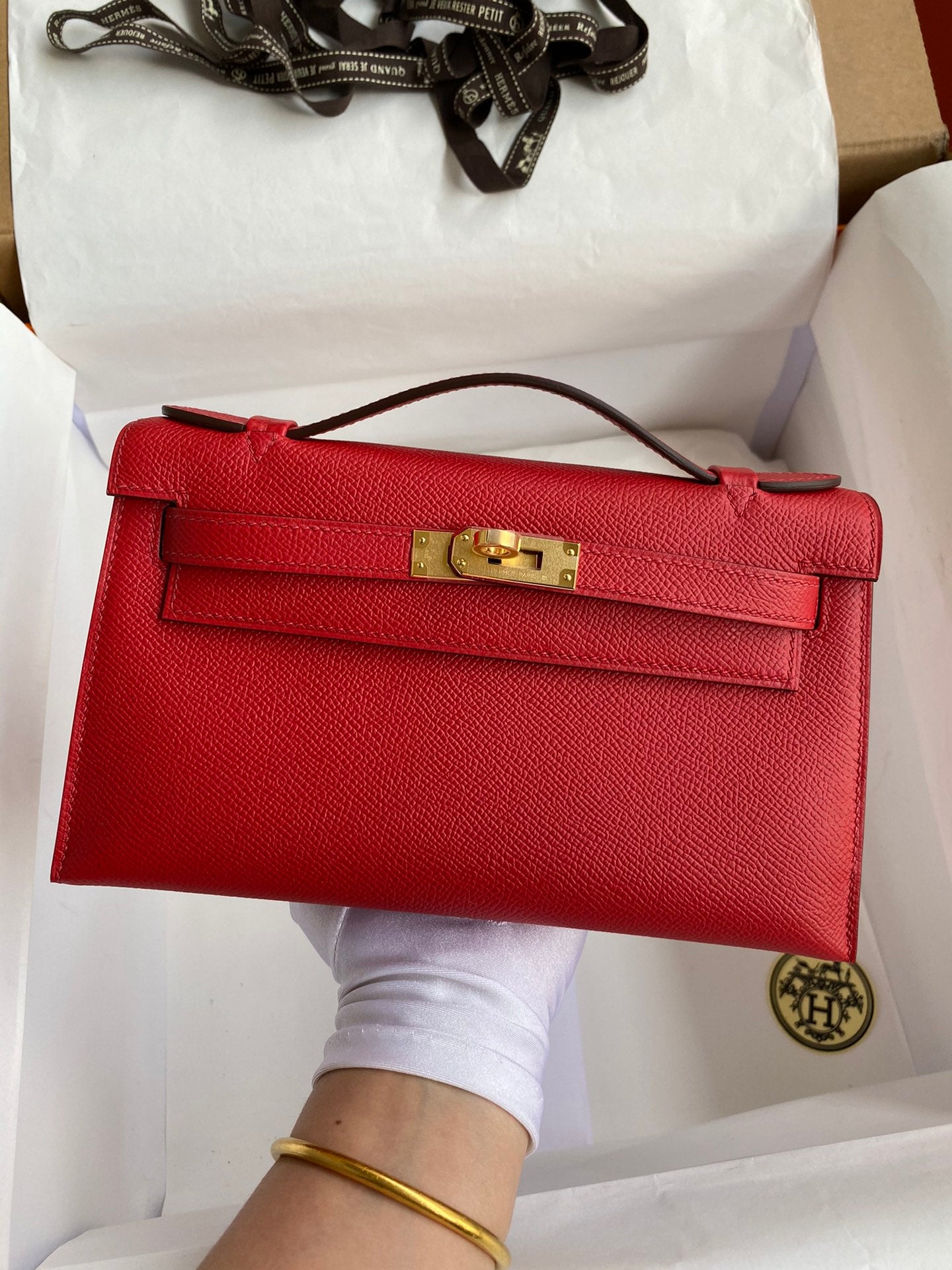Mini Kelly 22cm Epsom Leather Handbag