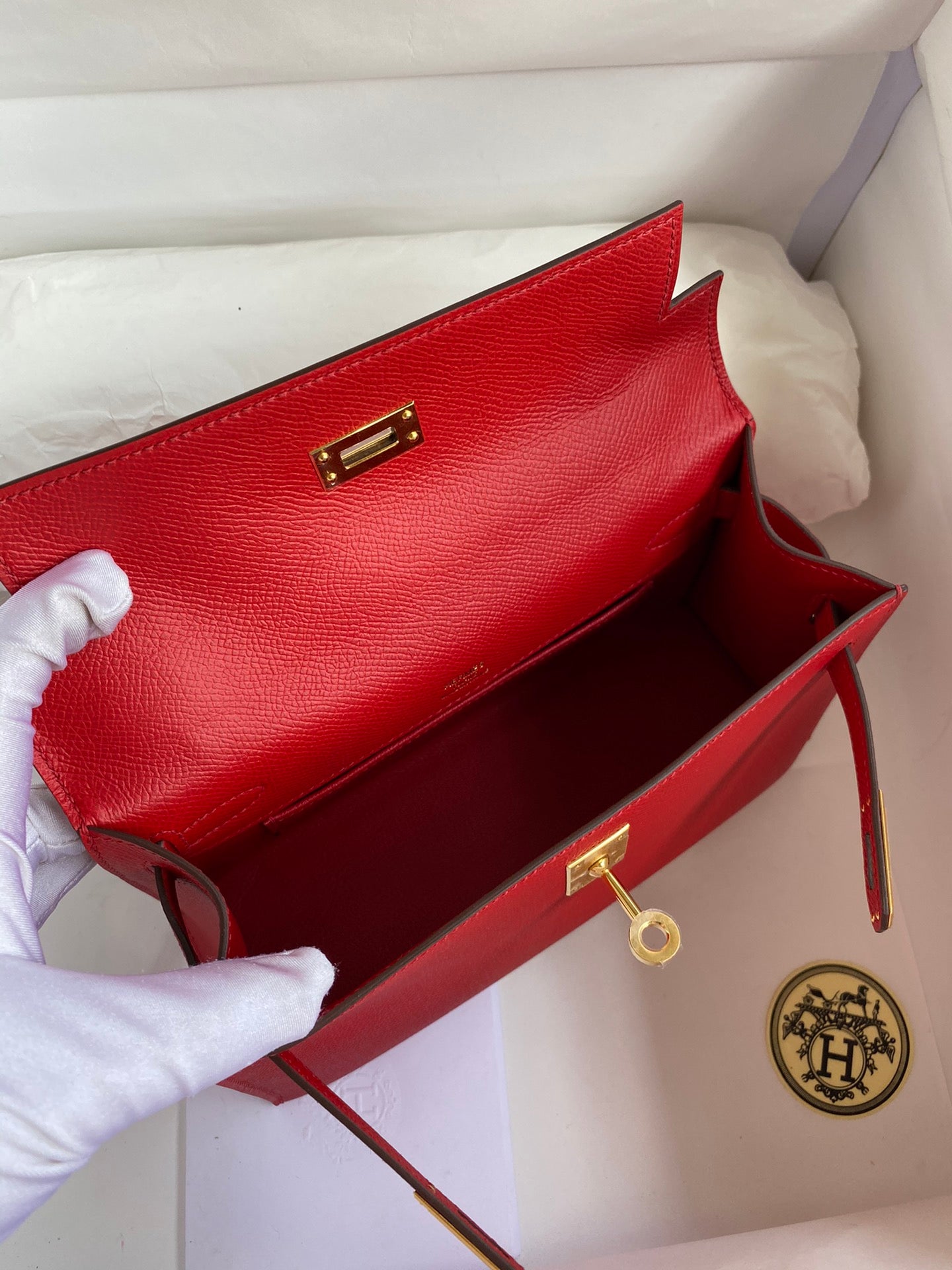 Mini Kelly 22cm Epsom Leather Handbag