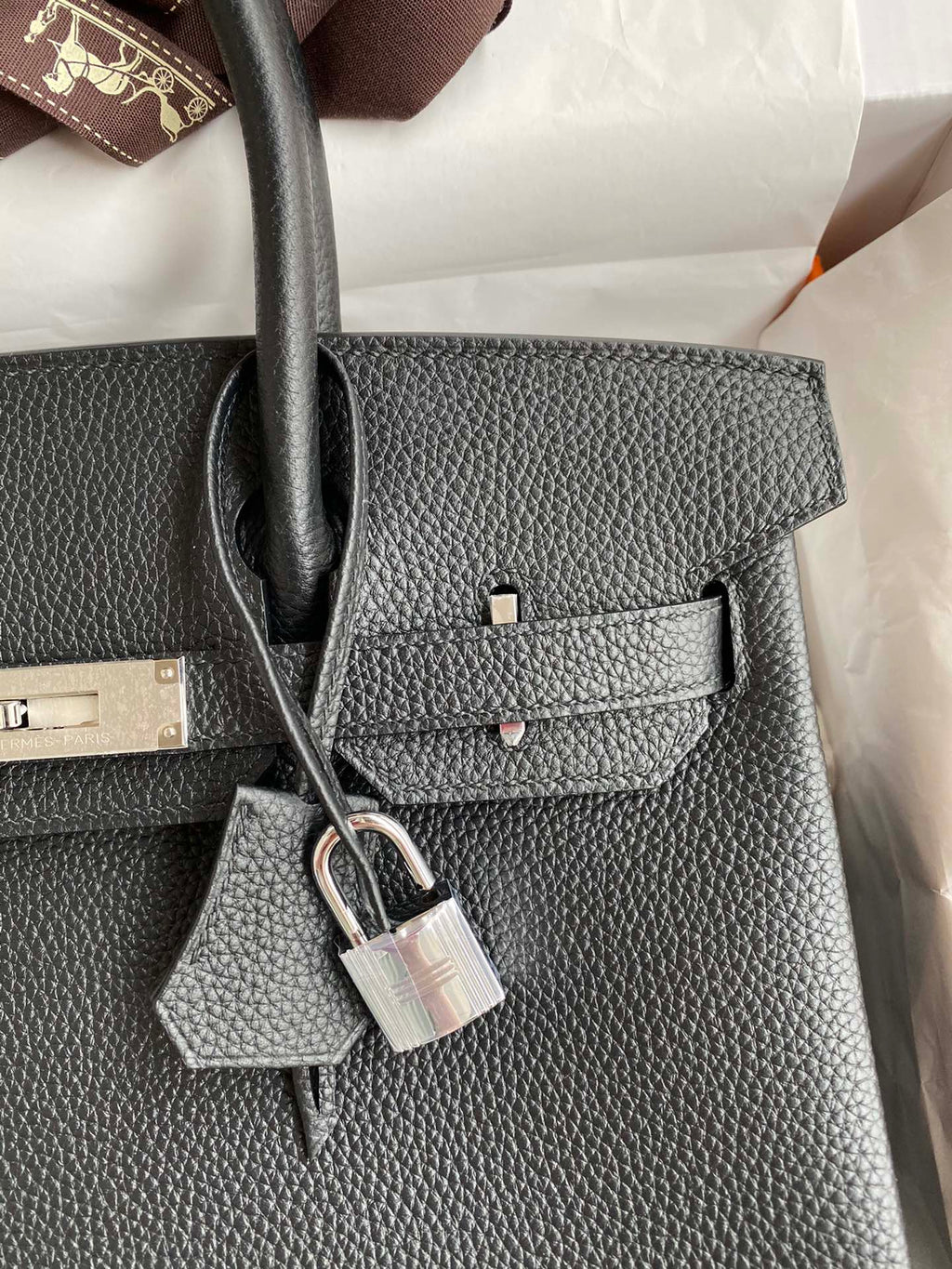 Birkin 30 Togo Leather - Silver