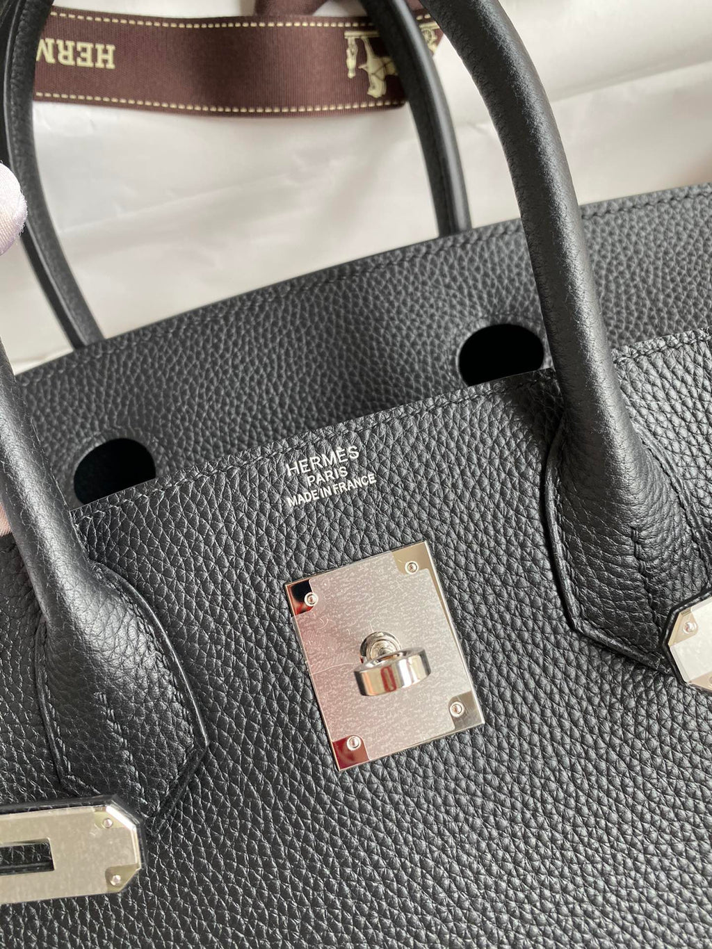 Birkin 30 Togo Leather - Silver