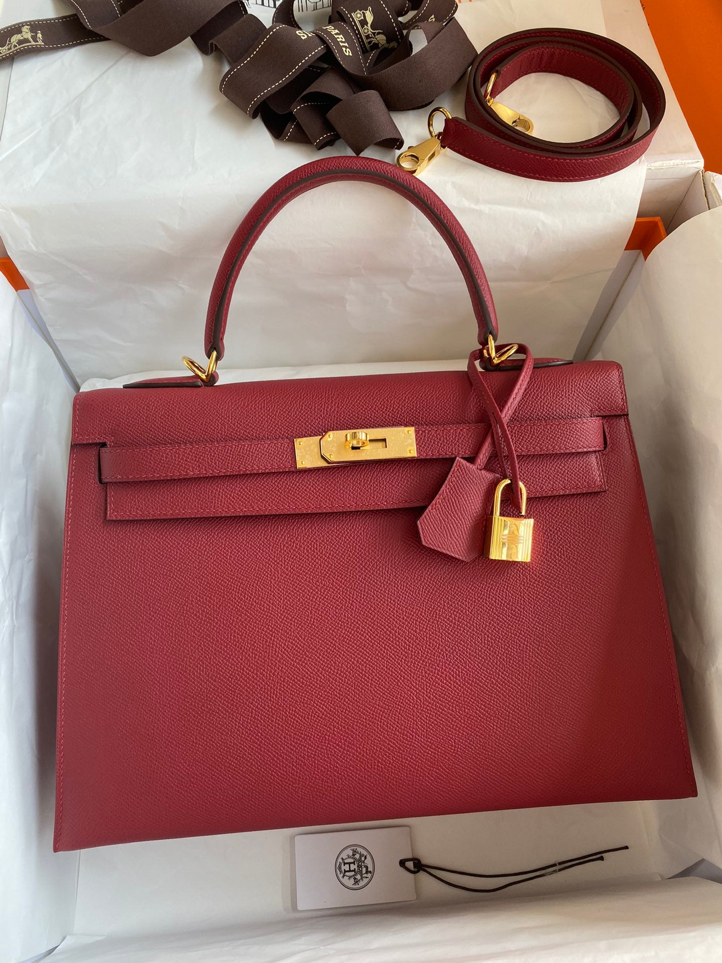 Kelly 32cm Epsom Leather Handbag