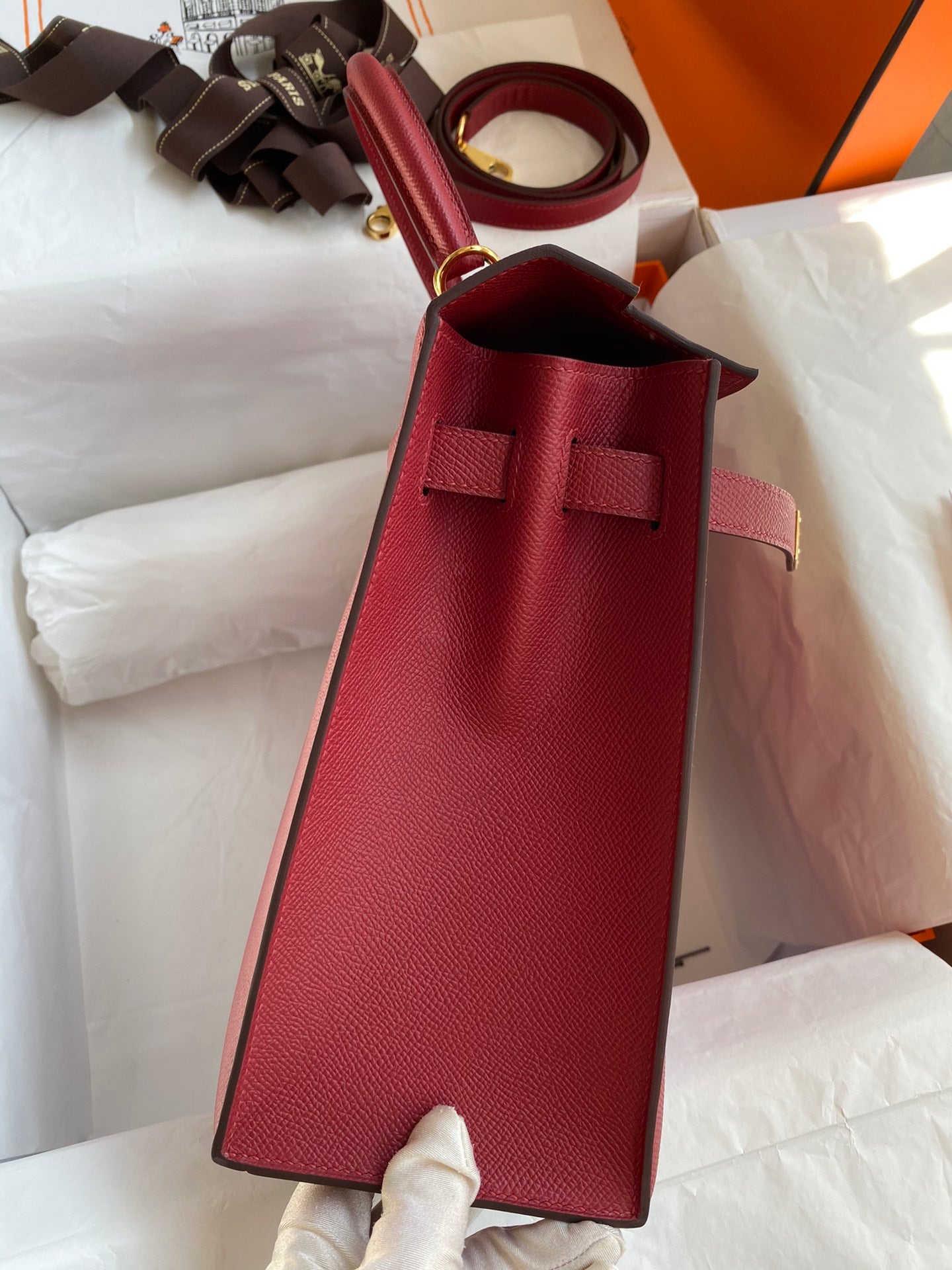 Kelly 32cm Epsom Leather Handbag