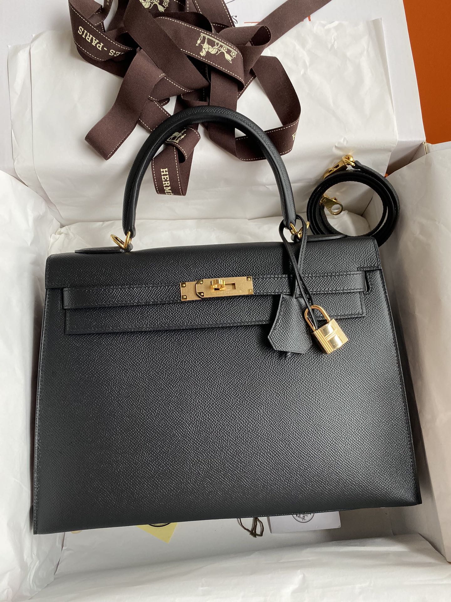 Kelly 32cm Epsom Leather Handbag