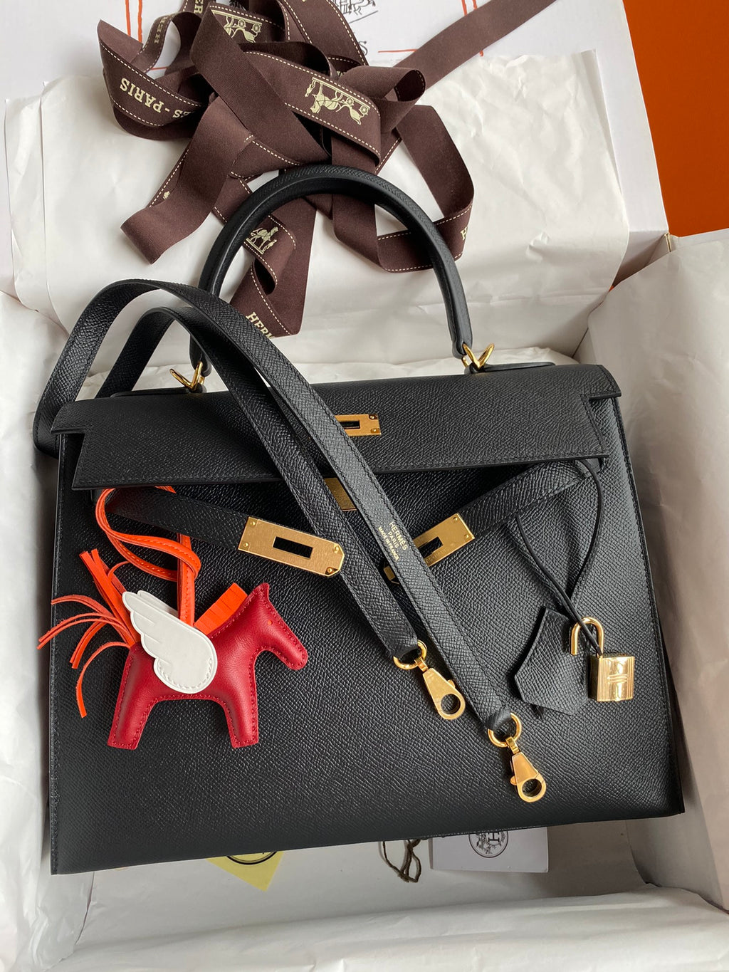 Kelly 32cm Epsom Leather Handbag