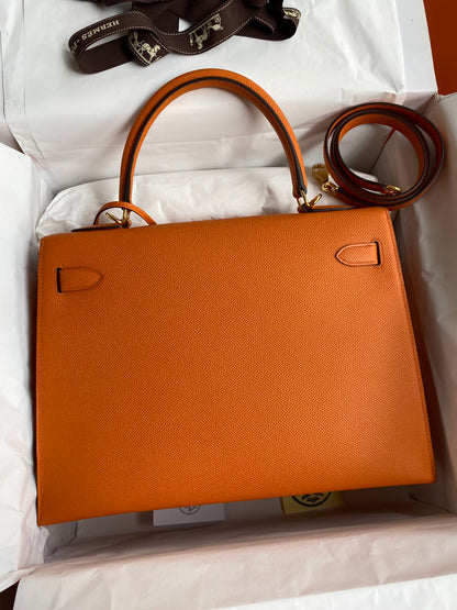 Kelly 32cm Epsom Leather Handbag