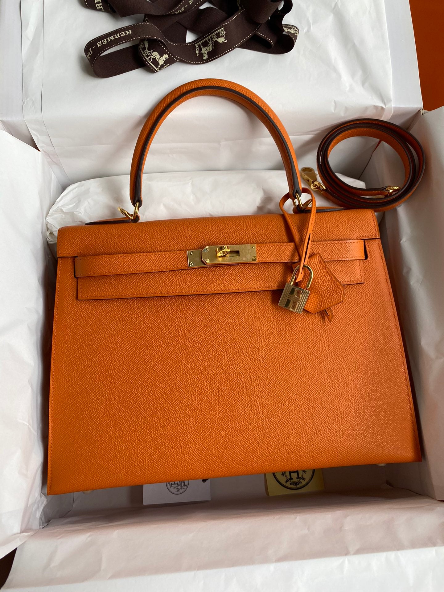 Kelly 32cm Epsom Leather Handbag