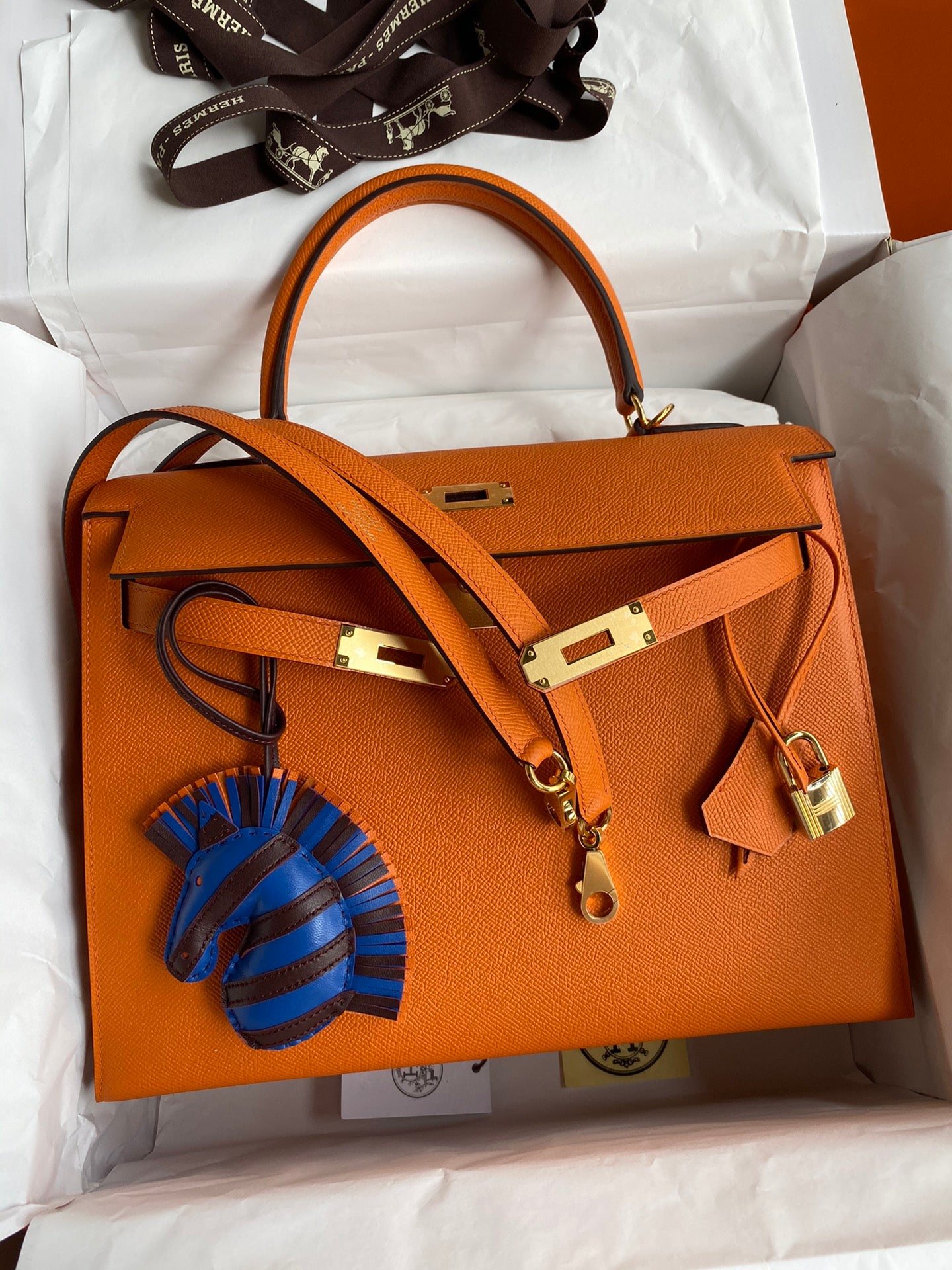 Kelly 32cm Epsom Leather Handbag