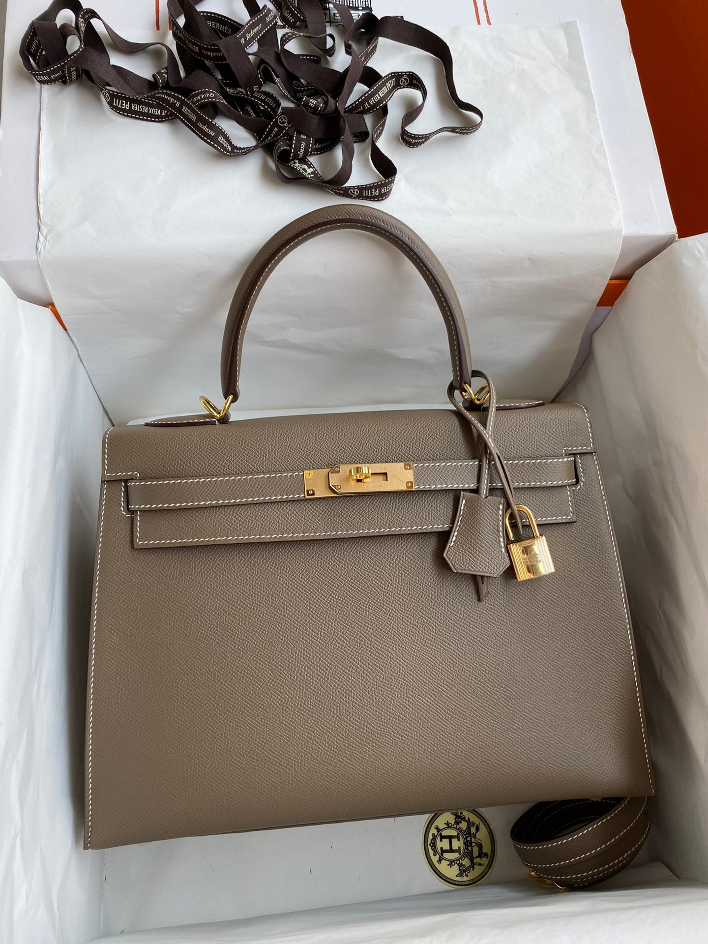 Kelly 32cm Epsom Leather Handbag