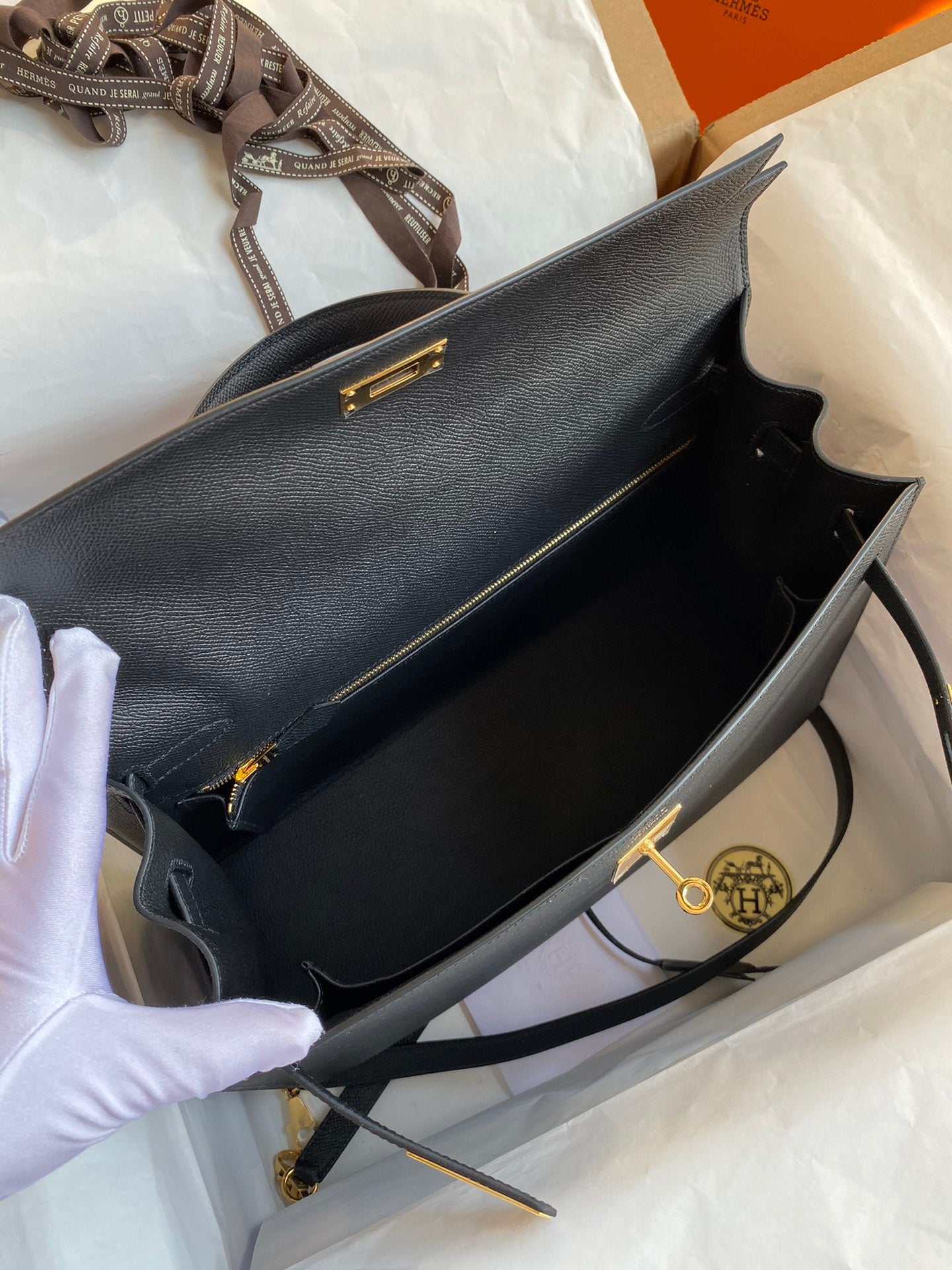 Kelly 32cm Epsom Leather Handbag