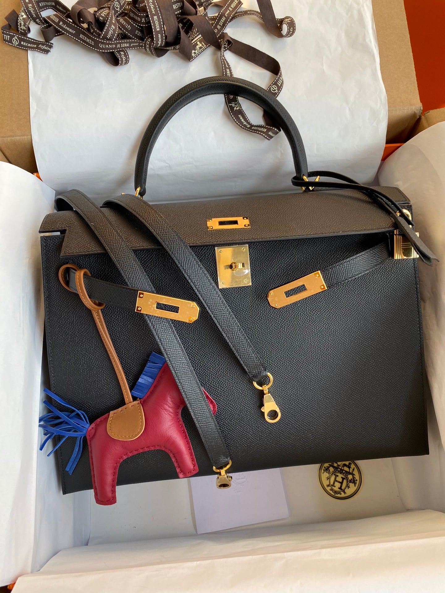 Kelly 32cm Epsom Leather Handbag