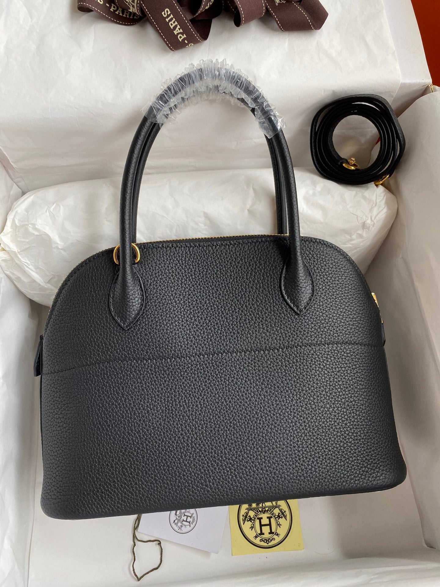 Bolide 27cm Togo Leather Handbag