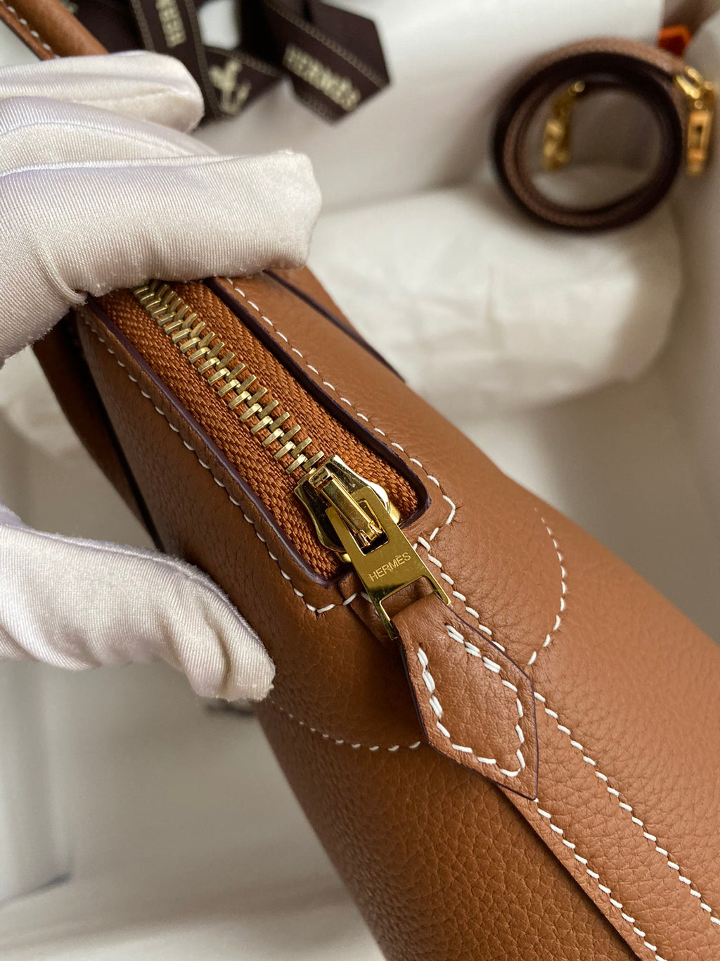 Bolide 27cm Togo Leather Handbag