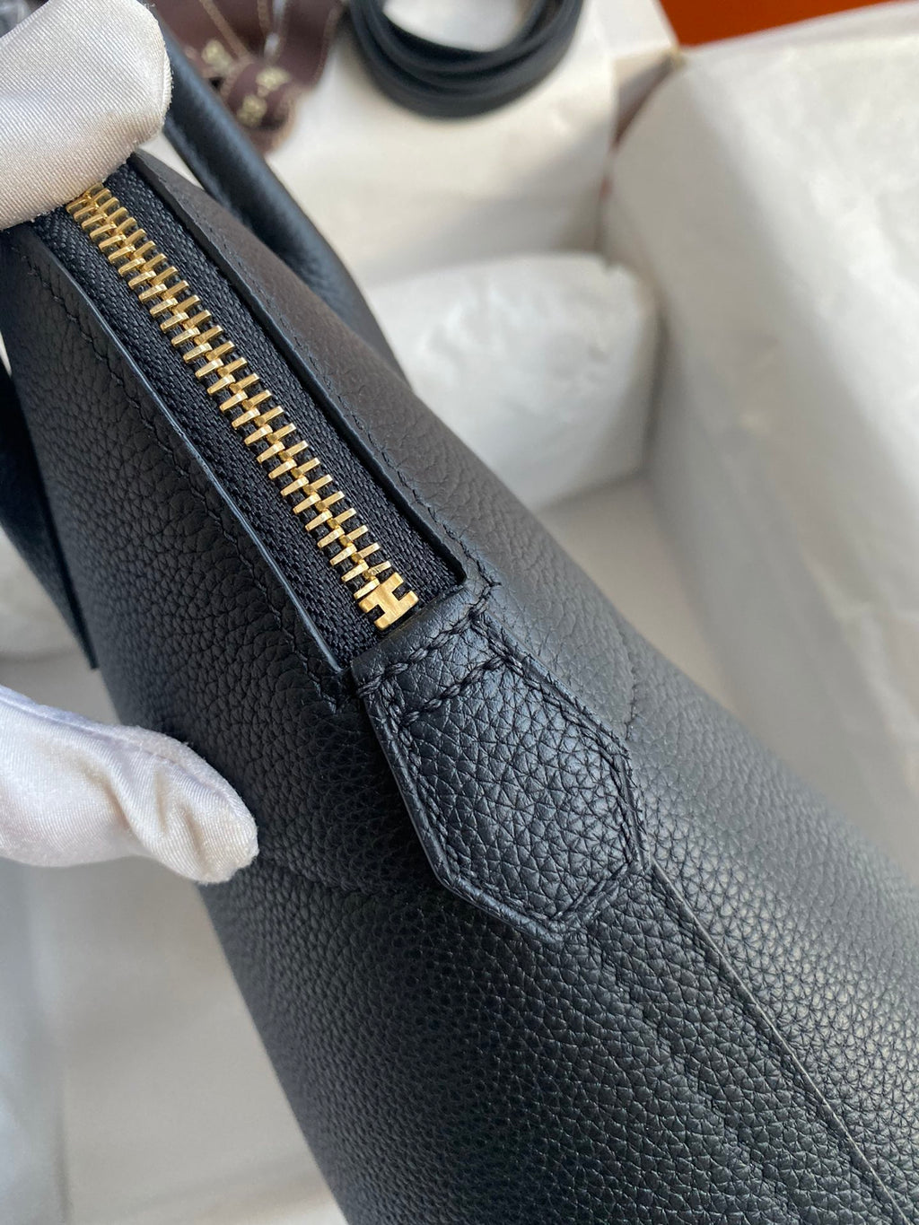 Bolide 31cm Togo Leather Handbag