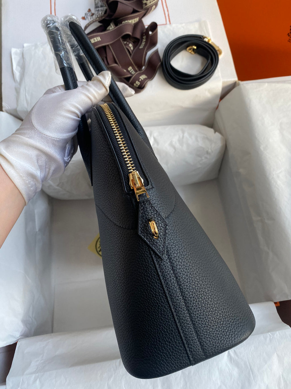 Bolide 31cm Togo Leather Handbag