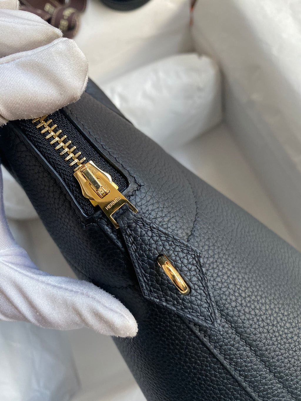 Bolide 31cm Togo Leather Handbag