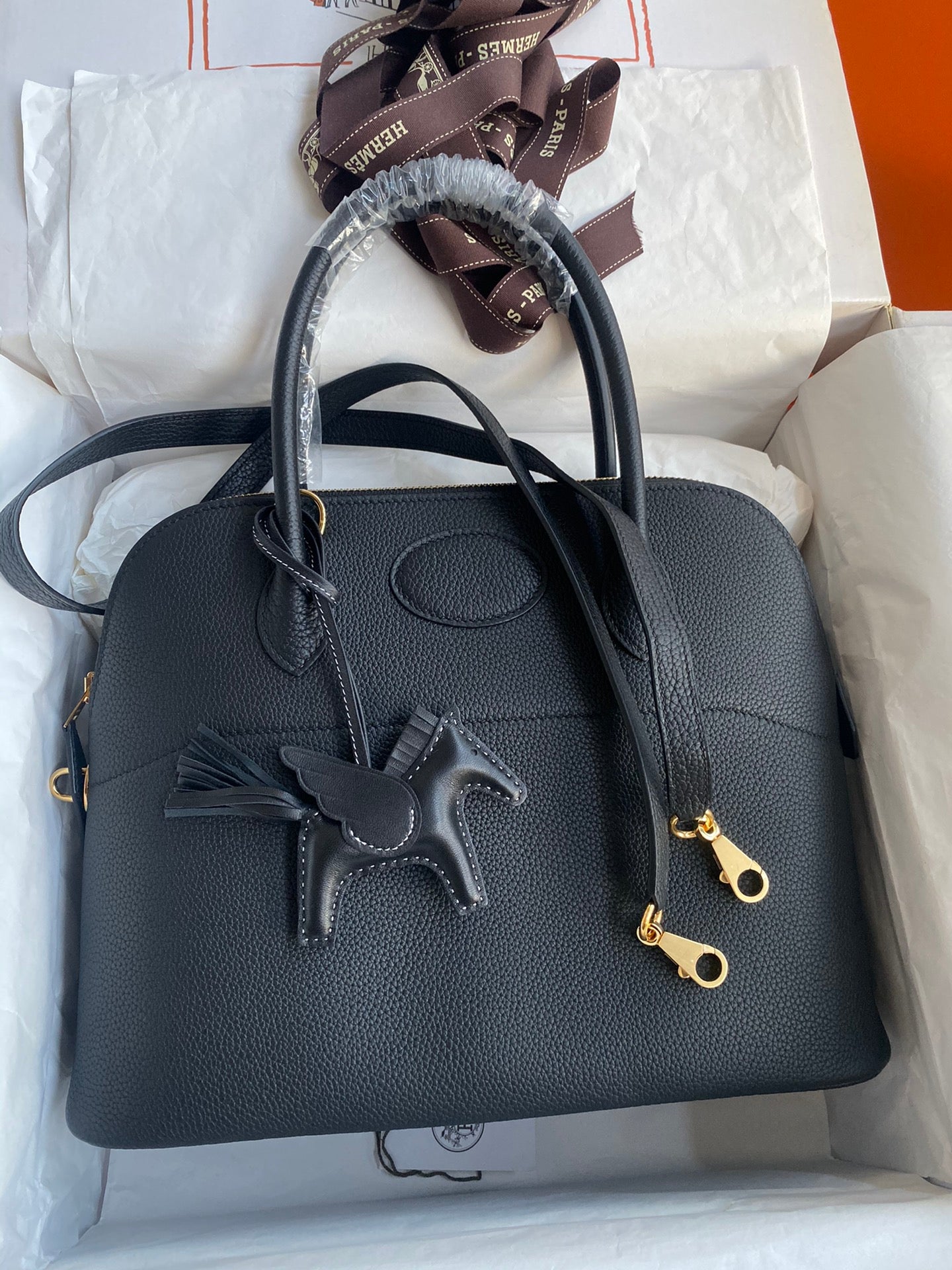 Bolide 31cm Togo Leather Handbag