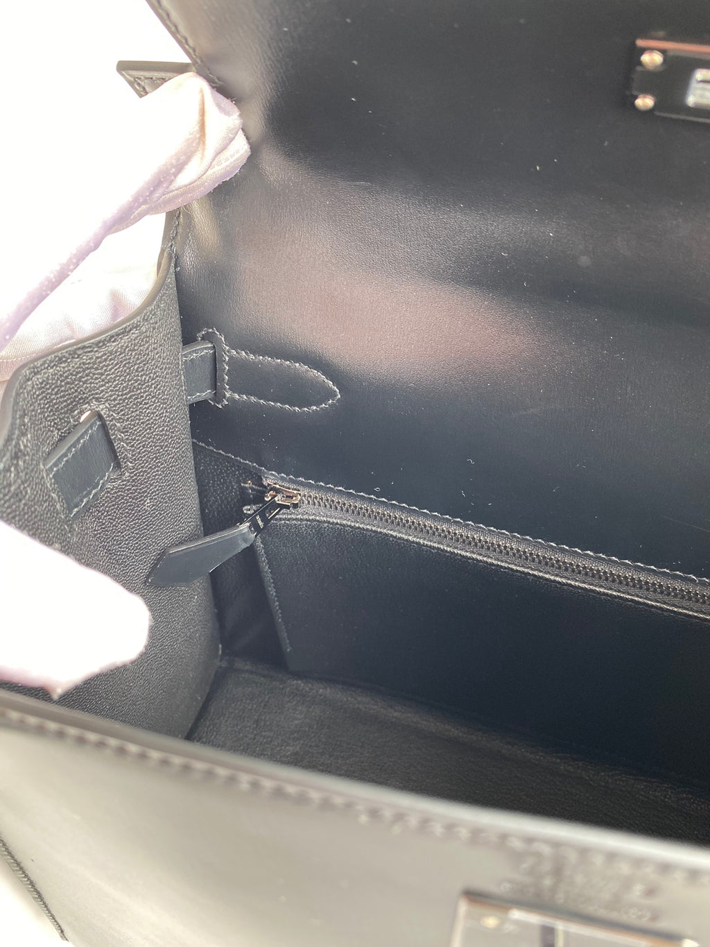 Kelly 25cm Box Leather Handbag