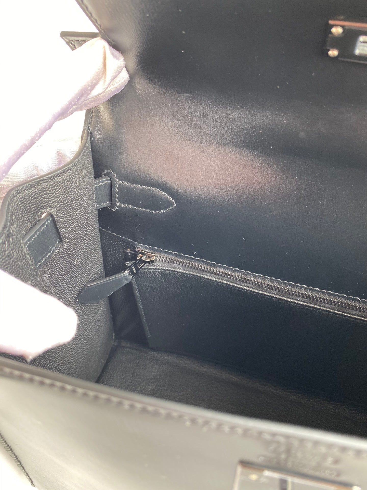 Kelly 25cm Box Leather Handbag